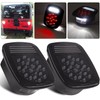 2Pcs Smoked Universal Rear Square Combination 39 LED Signal Tail