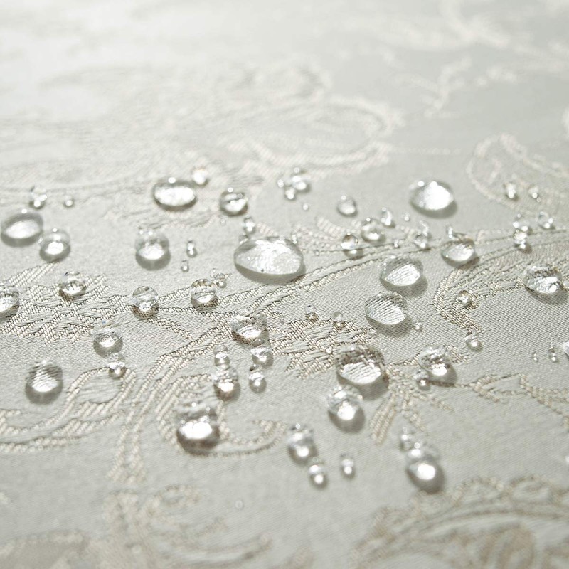 SASTYBALE Jacquard Tablecloth Floral Damask Table Cloth Spill Proof Dust-Proof