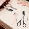 3Pack Eyebrow Scissors with Comb,Stainless Steel Eyebrow Trimmer Scissors with