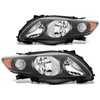 2PCS Headlights Assembly Dot Approved For 2009 2010 Toyota Corolla