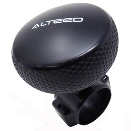 ALTEED Steering Wheel Spinner, Steering Spinner Knob, Built-in Bearings, TPR Material Grip, For Automotive (Black)