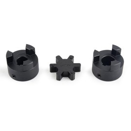 5/8" to 3/4" L075 Flexible 3-Piece L-Jaw Coupling Coupler Set & Rubber Spider for Log Wood Splitter Hybrid Equipment