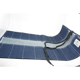 UJ Ramelson Tool Roll Holder, Durable Rollable Roll-up Hanging Pocket Pouch for Chisels, Hammers, Gouges, and more (18 Pocket Small, Denim)