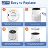 B-D02L Replacement Filter,Compatible with MOOKA B-D02L/M05 Air Purifier,Also fits VEWIOR