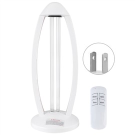 Dual Tube Ultraviolet Light Lamp Remote Control Timing Table Light for Home Hospital UseUS Plug 110V
