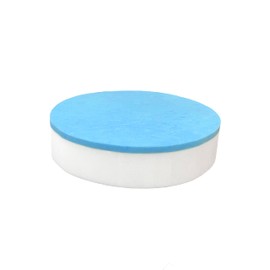 FoamRush 3" x 17" Diameter Round Gel Memory Foam Cushion Insert, Medium Firm Feel, Bar Stool Seat Cushion, Seat Cushion, Pouf Insert, Patio Round Cushion Replacement, Made in USA