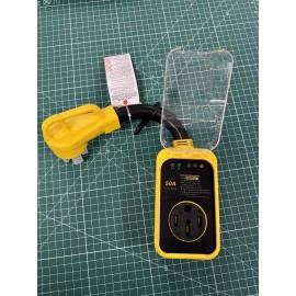 New Generation RV Surge Protector 50 amp with Waterproof Cover up to 6250 Joules