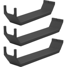 WiLDFi Knife Display Stand Bundle, 3-Pack, Folding & Fixed-Blade Knife Holder, Minimal Stand for Shelves, Desks & Display Cases (2 Standard + 1 Compact) - Black