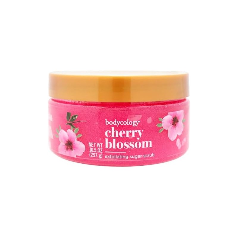 Bodycology Exfoliante Corporal de Azúcar, Cherry Blossom, 297 gr