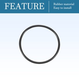 QUARKZMAN Nitrile Rubber O-Ring Round Rubber Rings 50 mm x 45 mm x 2.5 mm for Tap Plumbers Repair Seal Connection, Black Pack of 10