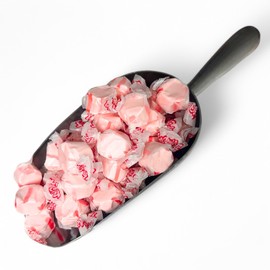 Holiday Premium Cherry Saltwater Taffy Chewy Candy Tart and Sweet Flavor Bulk 1 Lb Bag 60+ Pieces Individually Wrapped, Nut & Gluten Free Treats (16-Oz)