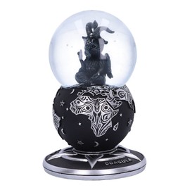 Nemesis Now Cult Cuties Baphoboo Snow Globe, Black, 18.5cm, Resin