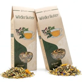 Wild Herbal Tea Loose Set of 2 2 x 70 g - Herbal Tea Blend Natural without Flavouring - Loose Tea with Apple Pieces, Peppermint, Lemon Verbena and Flowers - Floral Lovely