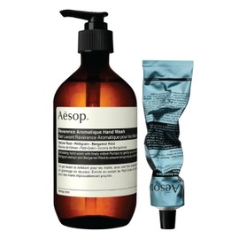 Aesop Reverence Aromatique Hand Wash + Reverence Hand Balm | Cleanse, Exfoliate, Nourish and Soften Hands | Paraben-Free + Cruelty-Free + Vegan | 16.9 oz + 2.4 oz
