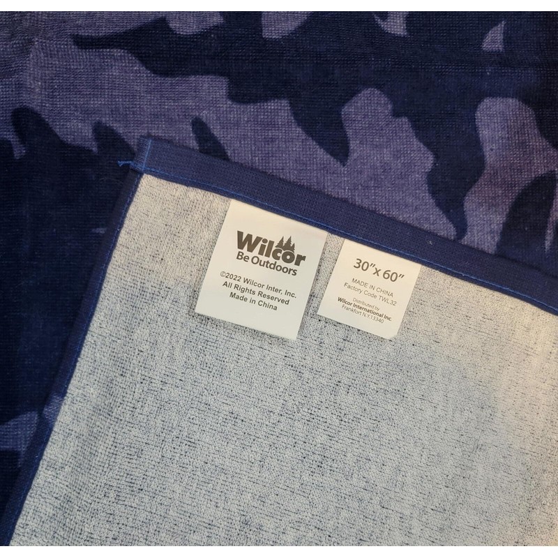 Wilcor Bigfoot Scene 30""x60"" Beach Towel Sasquatch Thin 100% Cotton