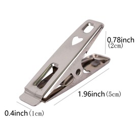 FOMMEN Towel Clips 40 Pack Metal Clothes Pins,Stainless Steel Clothespin Clips for Drying Socks,Hanging Clips,Heavy Duty Clothes Pin ,Metal Clips for Craft