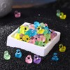VioraWhite 100 Pcs Luminous Bright Alien Duck Figurine Mini Funny