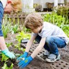 hisptgo Kids Gardening Gloves for Age 3-12, Durable Rubber Coated