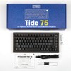 EPOMAKER Tide75 QMK/VIA Wireless Gaming Keyboard, 75% Aluminum Mechanical Keyboard,