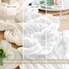 Wokceer Cheesecloth Table Runner 10FT Ivory White Boho Gauze Fall