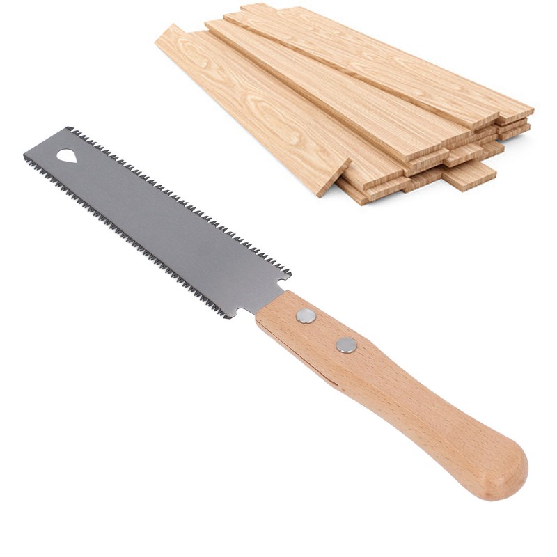 Hand Pull Saw with Beech Wood Handle SK5 Steel Blade