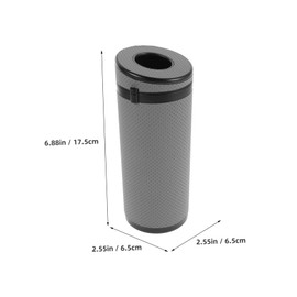 PRETYZOOM Porta Pañuelos para Auto Cilíndrico de Cuero Sintético Gris 6.89 x 2.64 pulg – Acceso Rápido a Pañuelos y Ahorro de Espacio para Coche, Viajes y Oficina – para Sedanes, Camionetas y Asientos