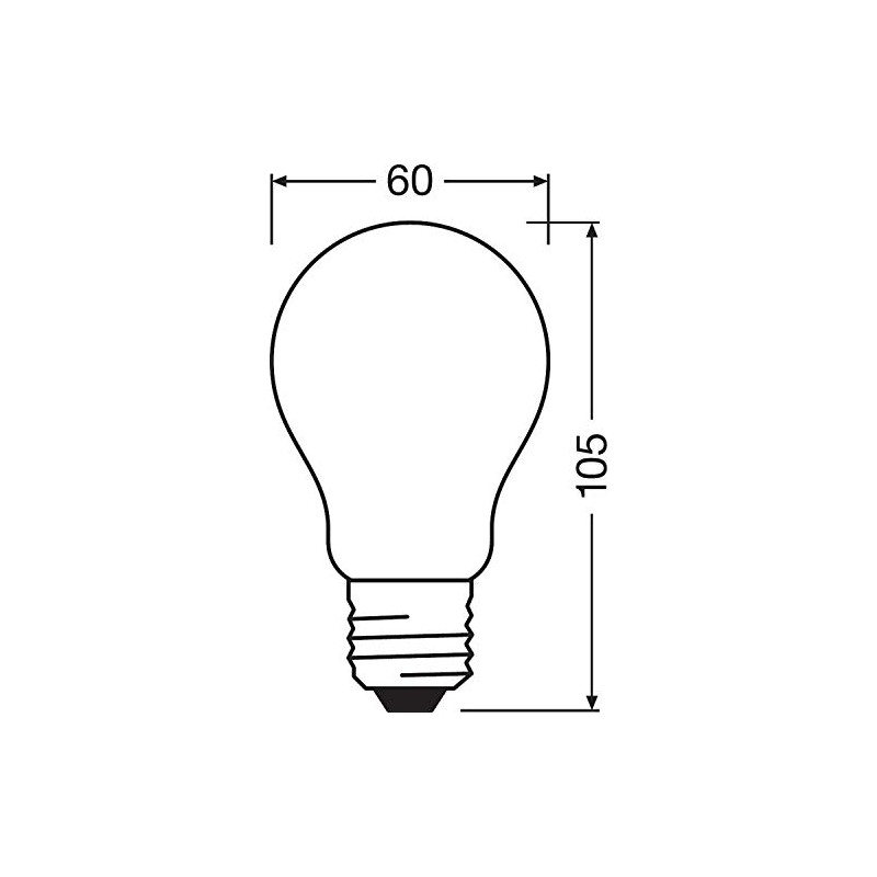 OSRAM LED Lamps, Classic Bulb, dimmable, 2.8 W, Other
