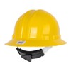 Truper CAS-AX, Casco de seguridad amarillo ala ancha diseño cómodo