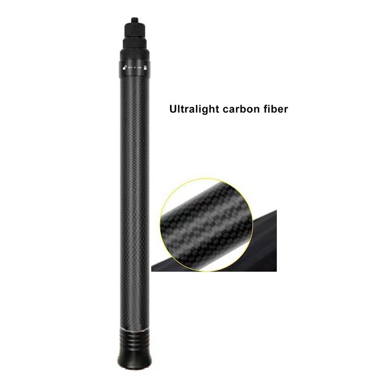 Selfie Stick Extendable Extra Long 2m Carbon Fibre Handheld Adjustable