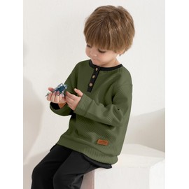 URMAGIC Toddler Boy Baby Clothes Fall Outfits Color Block Long Sleeve Sweatshirt Pants Winter Clothing 2T 3T 4T 5T 6 Years