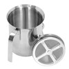 Manual Milk Frother, 27oz Stainless Steel Hand Pump Milk Frother