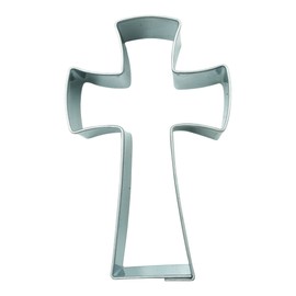 BekkiB - Cookie Cutter "Cross" - approx. 6.3 cm, Christian Symbol, Stainless Steel, Dishwasher Safe - 3461