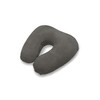 Gold Pillow Neck Pillow Cushion (Shukure Grey, Faux Suede)
