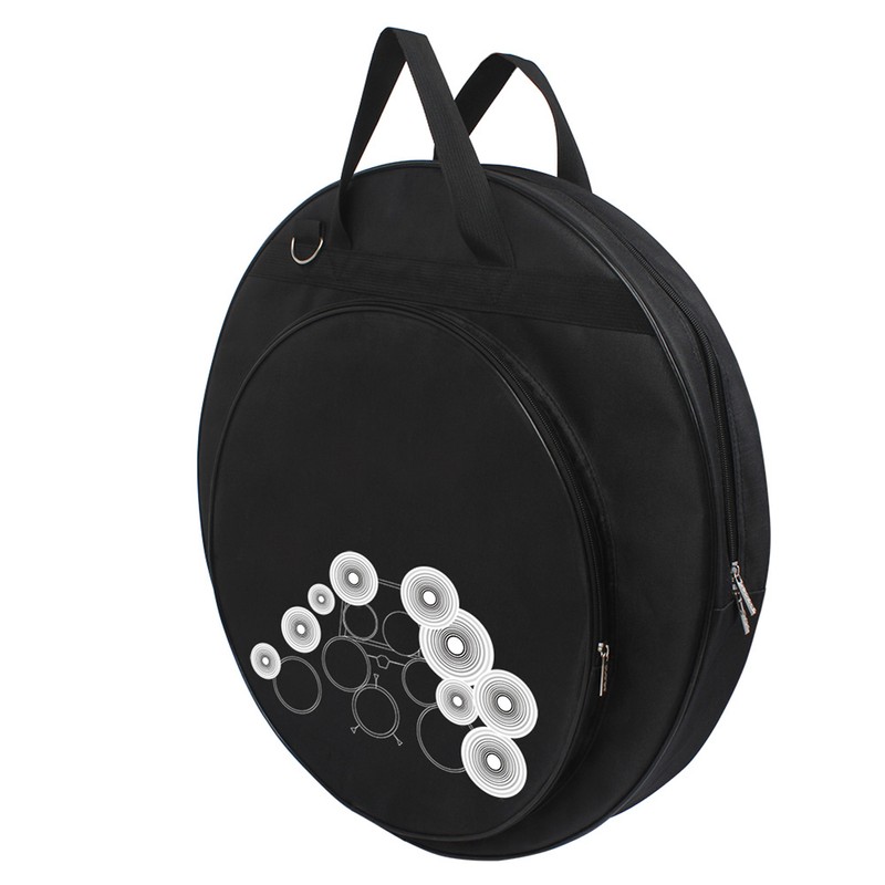 21-Inch Cymbal Bag Packback Three Pockets with Removable Divider Shoulder