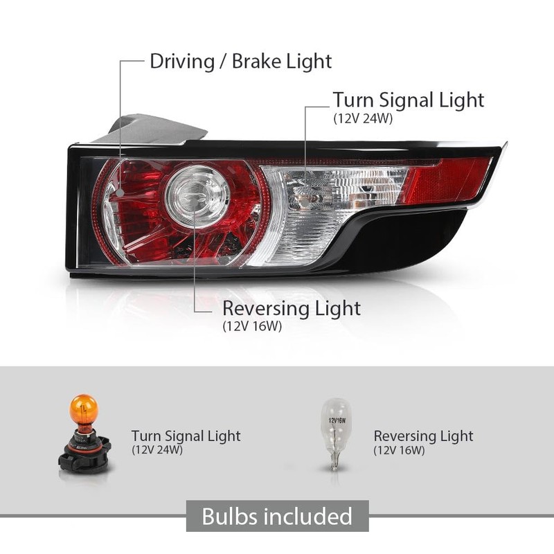 G-PLUS Tail Light Rear Brake Lamp Right Side Compatible with