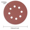 YoiYee 240 Grit Sanding Discs Pads, 8 Holes, 125mm/5-inch Hook
