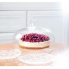 Barski Glass - Cake Dome - with Knob - 10"