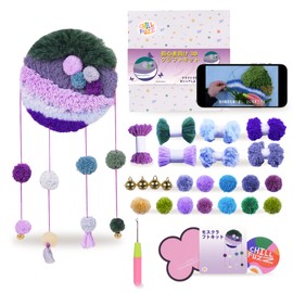 ChillFuzz Handmade Dream Catcher Wall Hanging Bohemian Home Decor Supplies Yarn Tapestry Wind Chime Door Decor Purple Aurora