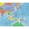 World Classic Wall Map Poster Mural (24x36 Paper Folded)