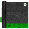 Yeson 5'10''x100ft - 60% Shade Cloth Roll, Black Sunblock Mesh