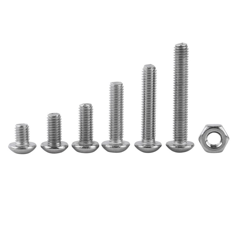 DollaTek 230Pcs M2 304 Stainless Steel Allen Hex Drive Button
