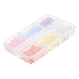 BIUDECO Diy Nail Art Accessories Floral Nail Charms Pearls Perfect for Manicure