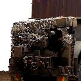 Warp United 1/35 Scale Camouflage Net Loose for Tank AFV Military Model Kit 0.1 x 270 × 200 mm Green Type B