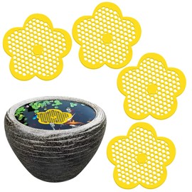 4Pcs Floating Bee Feeder 8.66in Flower Watering Station, Butterfly Waterer EVA Material for Outdoor Garden Bee Feeding Décor Thirsty Pollinators Flower Shape