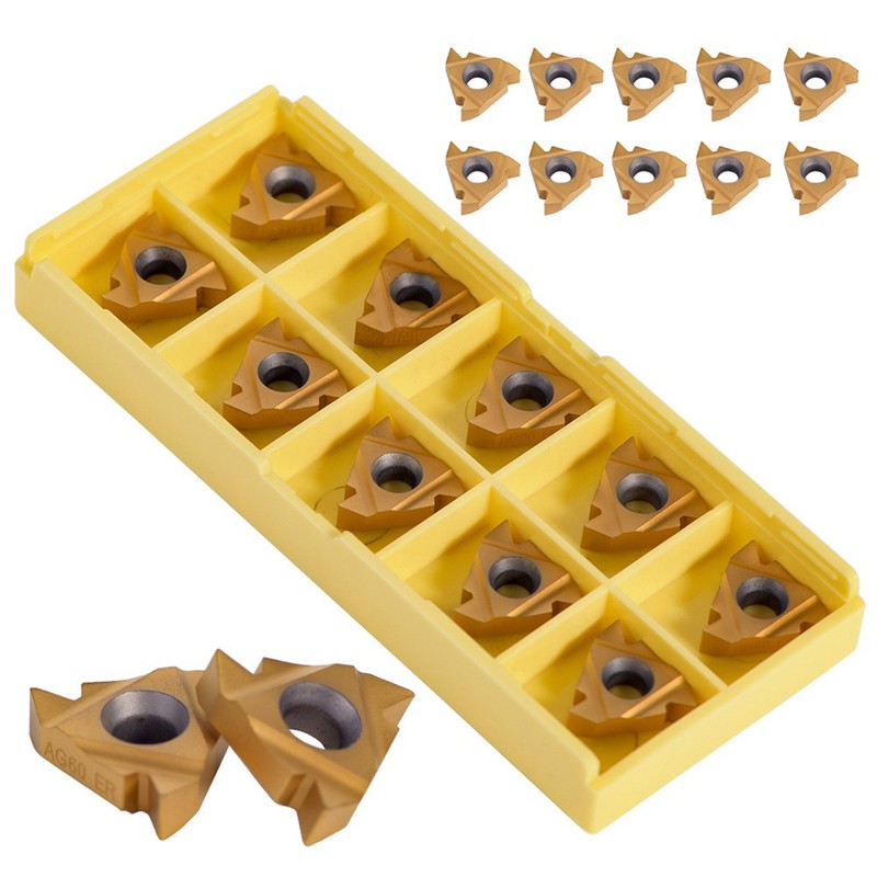 10Pcs/set CNC Carbide Tips Inserts Blade Cutter Lathe Turning Tool