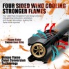Camping Lighter, Torch Lighter, Straight Flame Bright Fire Refillable Windproof