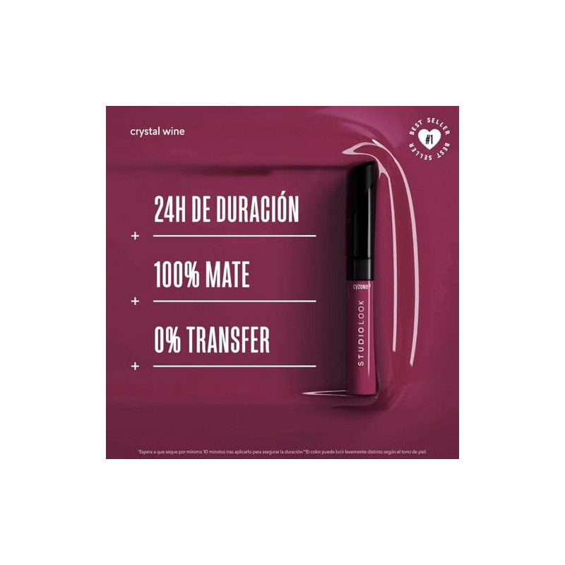 Cyzone Labial Mate Studio Look – 24H de Duración, No