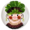 Genuine Fred MS. FOOD FACE Kids' Ceramic Dinner Plate