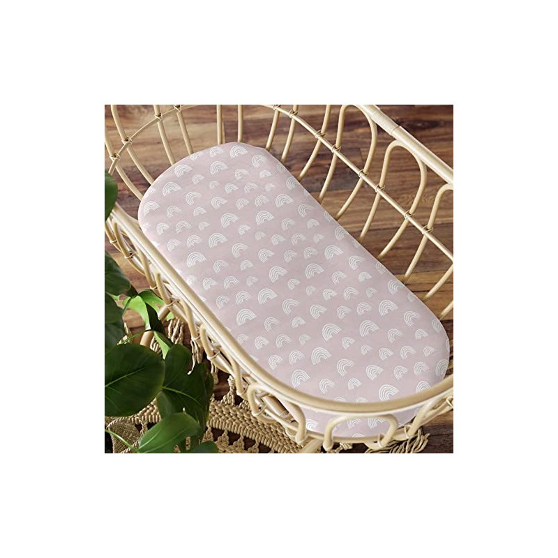 2PK Bubba Blue 40x80cm Nordic Bassinet Jersey Fitted Sheet Baby