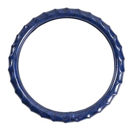 LSAUTO Wood Grain Steering Wheel Cover - Comfortable Grip, Artistic Design, Easy to Install, Universal Fit for Cars, Trucks, Vans & SUVs (Blue)